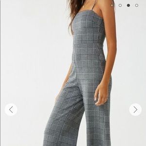 $5.F21 Plaid Jumpsuit
